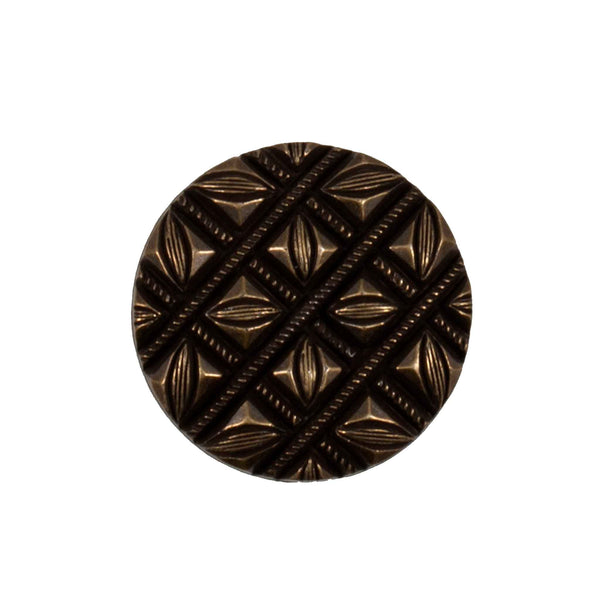 Vogue Star Buttons - Bronze Textured- 22mm - Pack of 1 - VS2026