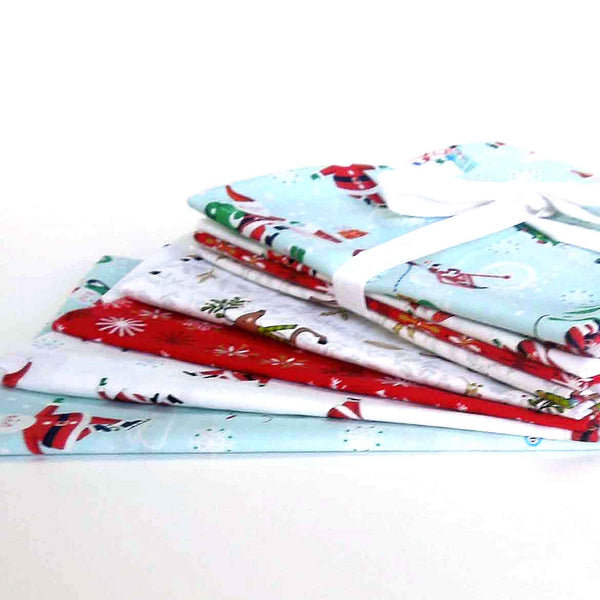 Christmas Fat Quarter Bundle - Makower - Jolly Santa Collection