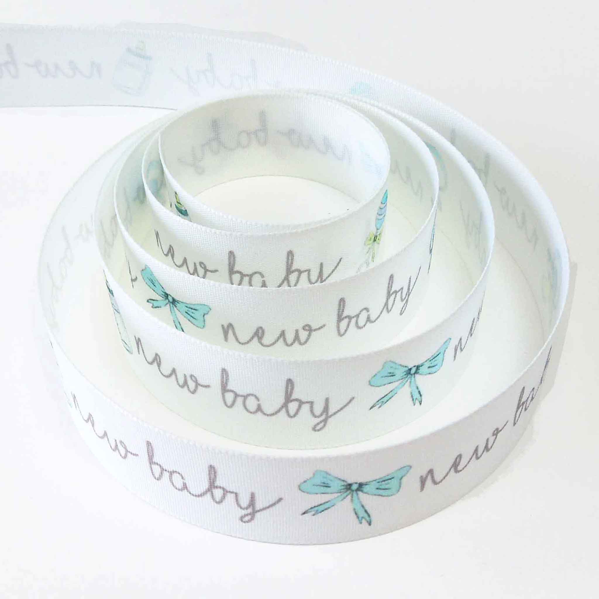 25mm New Baby Ribbon - White - Berisfords