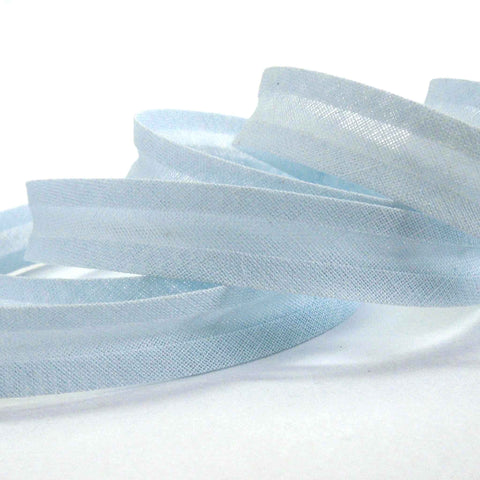 15mm Plain Bias Binding - Baby Blue - Single Fold