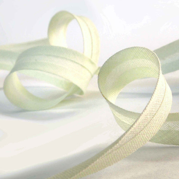 15mm Plain Bias Binding - Pale Green - Single Fold