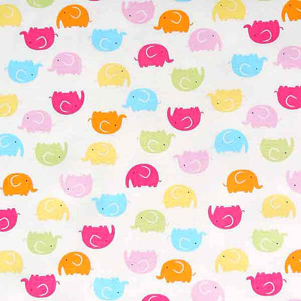 Little Elephants and Blue Jungle Animals Fat Quarter Bundle - Rose & Hubble - Cotton Poplin