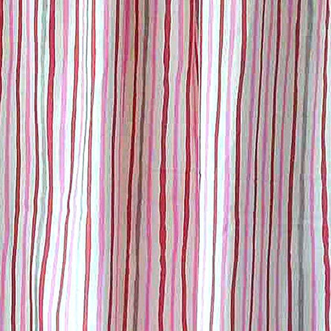 Shimmer Stripe - Pink - Silver - Furnishing Fabric - Clarke and Clarke - All At Sea Collection