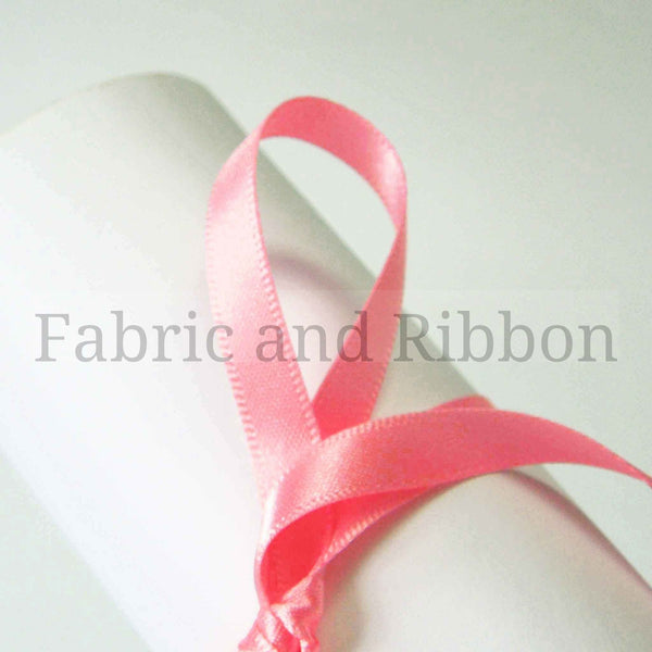 Satin Ribbon Dark Rose Pink 401- Berisfords 7mm - 25mm