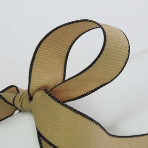 Hopsack Ribbon - Black - Berisfords - 15mm