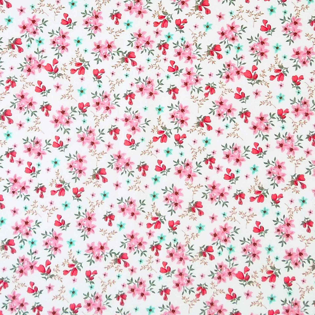Spring Ditsy Floral 100% Cotton Fabric | clothing craft quilting Rose &  Hubble