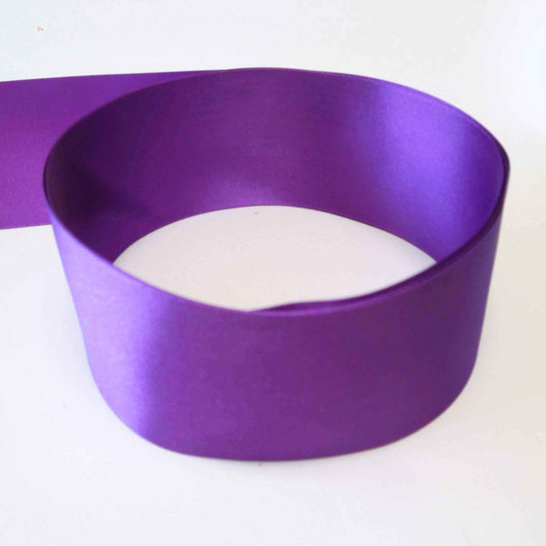 Satin Ribbon Purple 19 Berisfords 3mm - 50mm