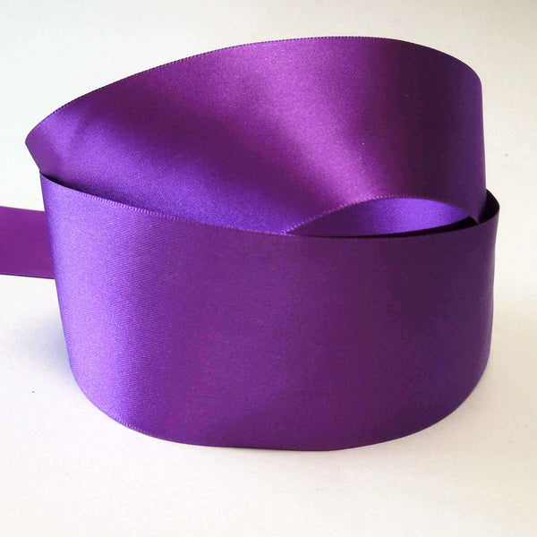 Satin Ribbon Purple 19 Berisfords 3mm - 50mm