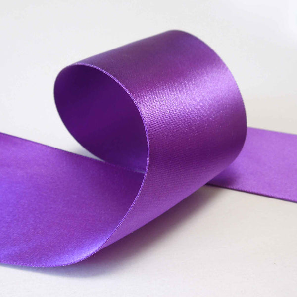 Satin Ribbon Purple 19 Berisfords 3mm - 50mm