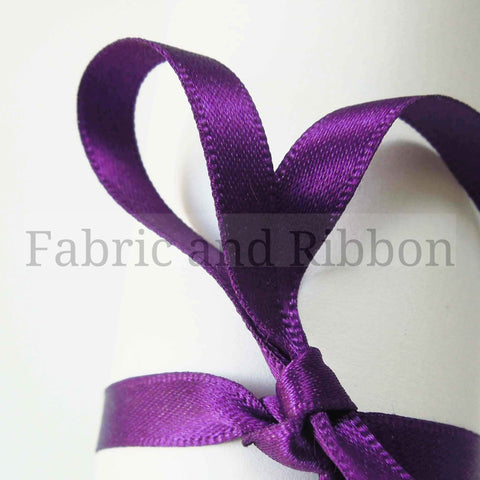 Satin Ribbon Liberty/Purple 952 Berisfords - 7mm