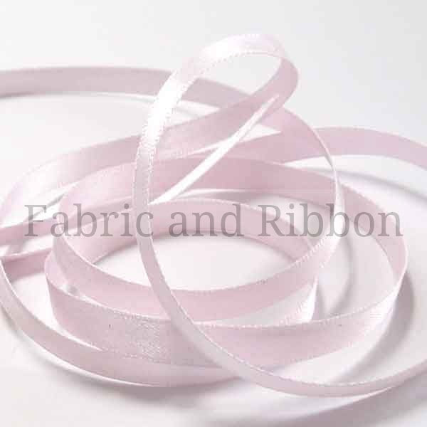 Satin Ribbon Pale Pink 70 Berisfords 7mm 10mm - 15mm