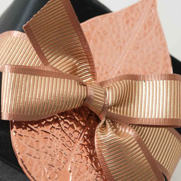 Shine Metallic Grosgrain Ribbon Copper Berisfords 15mm - 25mm