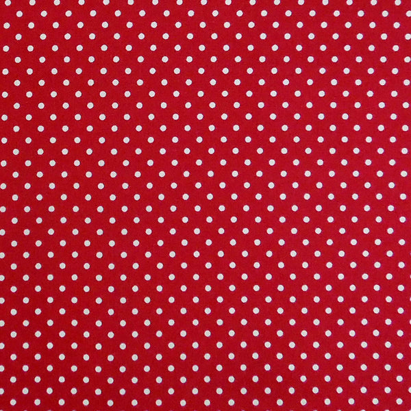 Small Polka Dot Burgundy - Cotton Fabric