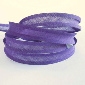 15mm Plain Bias Binding Mauve - Single Fold