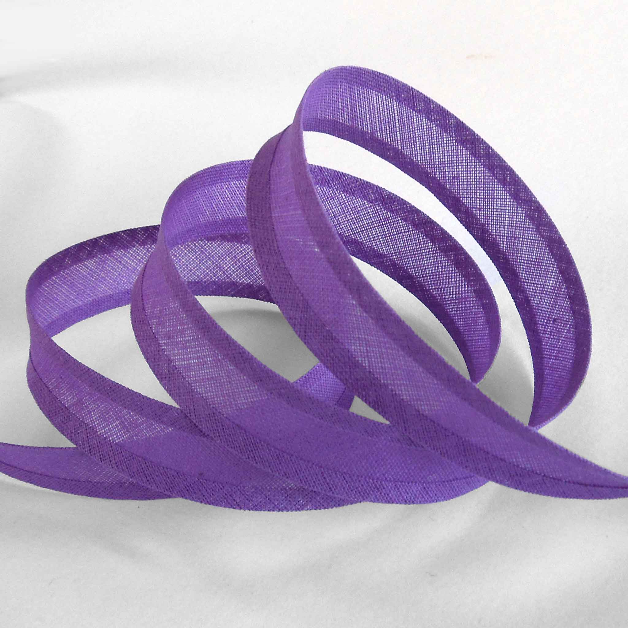 15mm Plain Bias Binding Violet - Single Fold