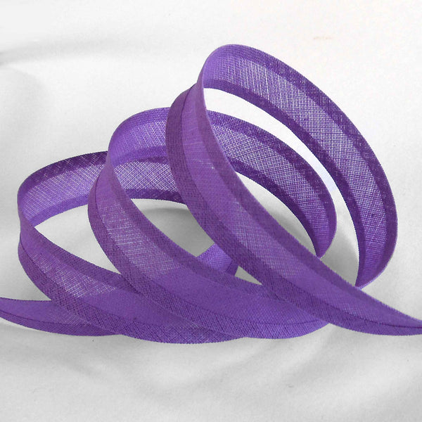 15mm Plain Bias Binding Violet - Single Fold