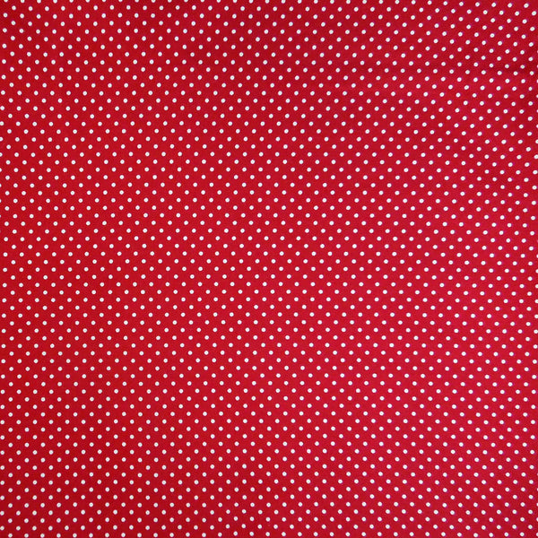 Small Polka Dot Burgundy - Cotton Fabric