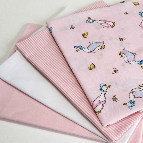 Pink Nursery Quarter Bundle - 4 Fat Quarters