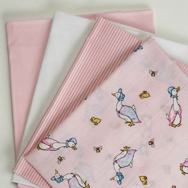 Pink Nursery Quarter Bundle - 4 Fat Quarters