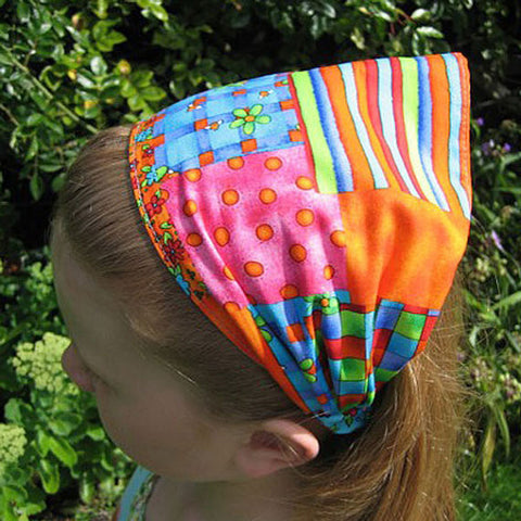 Bright Dazzle Cotton Scrunchie, Hairband and Bandana in Organza Gift Bag