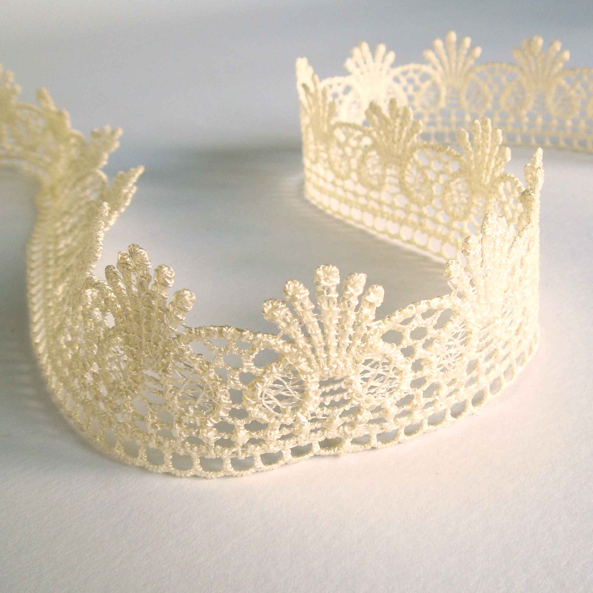 25mm Ivory Lace Guipure - Trimits