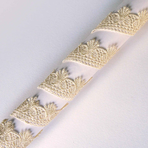 25mm Ivory Lace Guipure - Trimits