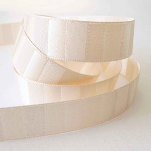 Tiger Stripe Ribbon Ivory Berisfords - 15mm