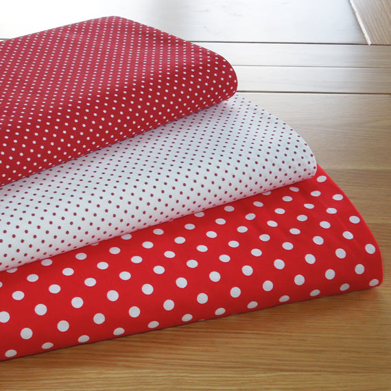 Polka Dot Red - Cotton Fabric