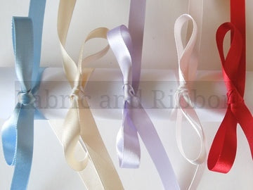 Satin Ribbon Red 15 Berisfords 3mm 7mm - 10mm