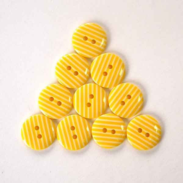 Yellow sale fabric buttons