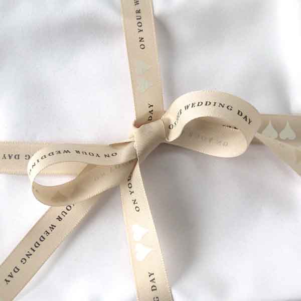 15mm On Your Wedding Day Ribbon - Berisfords