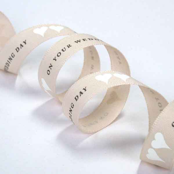 15mm On Your Wedding Day Ribbon - Berisfords