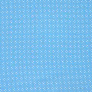 Small Polka Dot Mid Cornflower Blue - Cotton Fabric