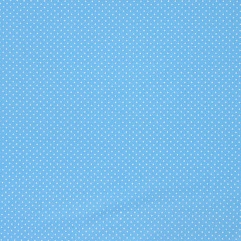 Small Polka Dot Mid Cornflower Blue - Cotton Fabric